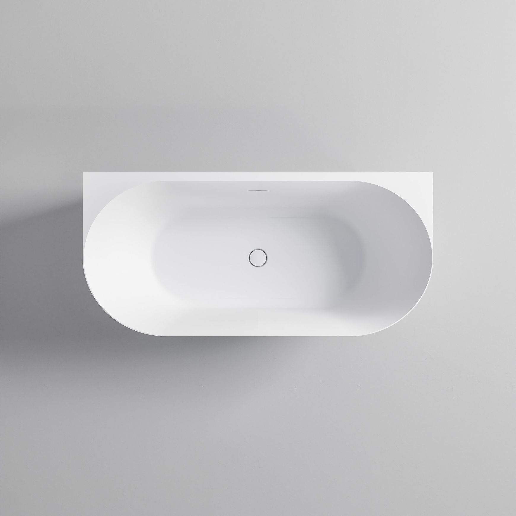 Endura Acrylic Arc 1600 Back to Wall Bath