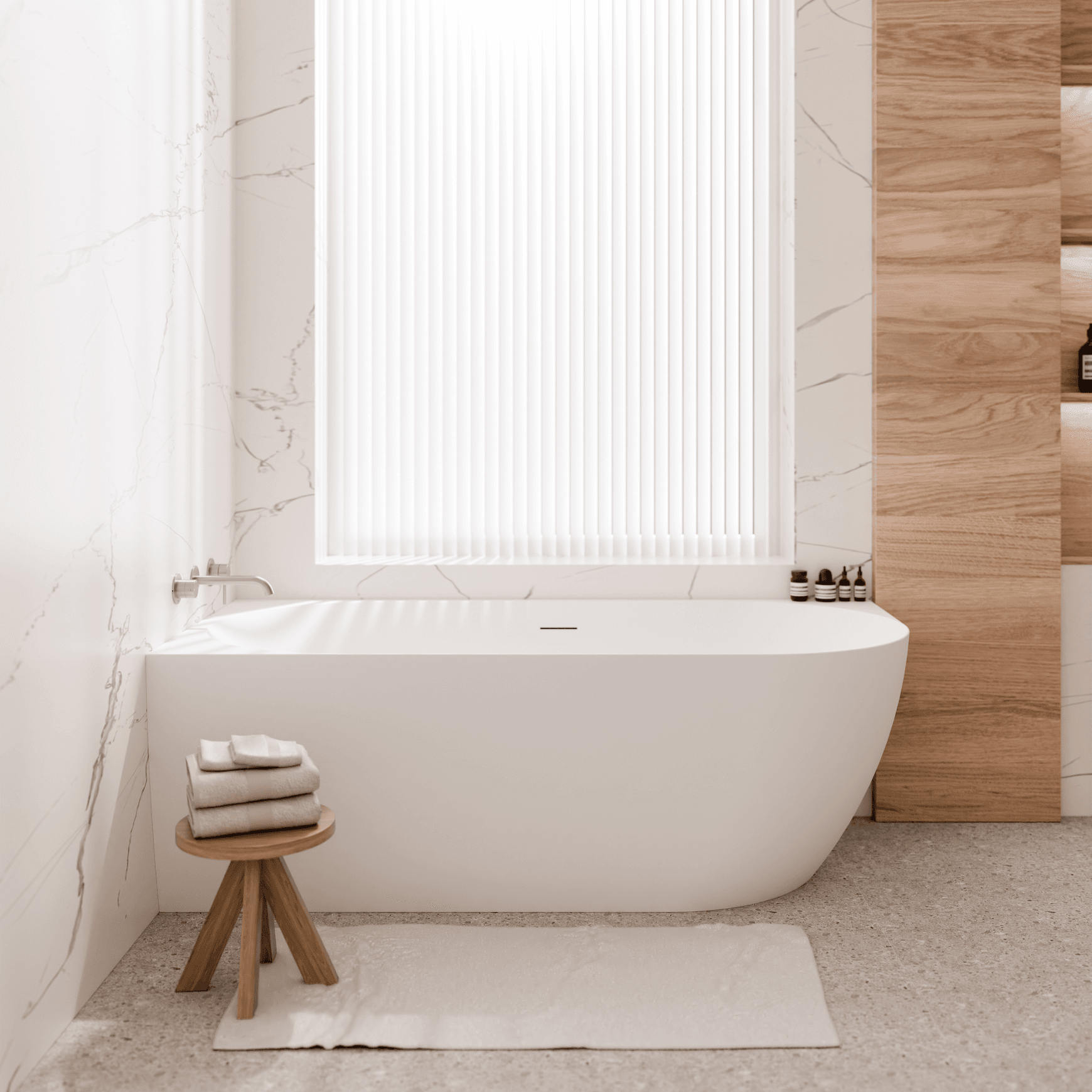 Endura Acrylic Arc 1500 Corner Bath Range