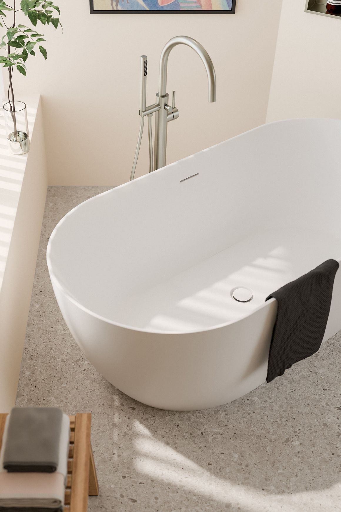 Endura Acrylic Arc 1650 Freestanding Bath