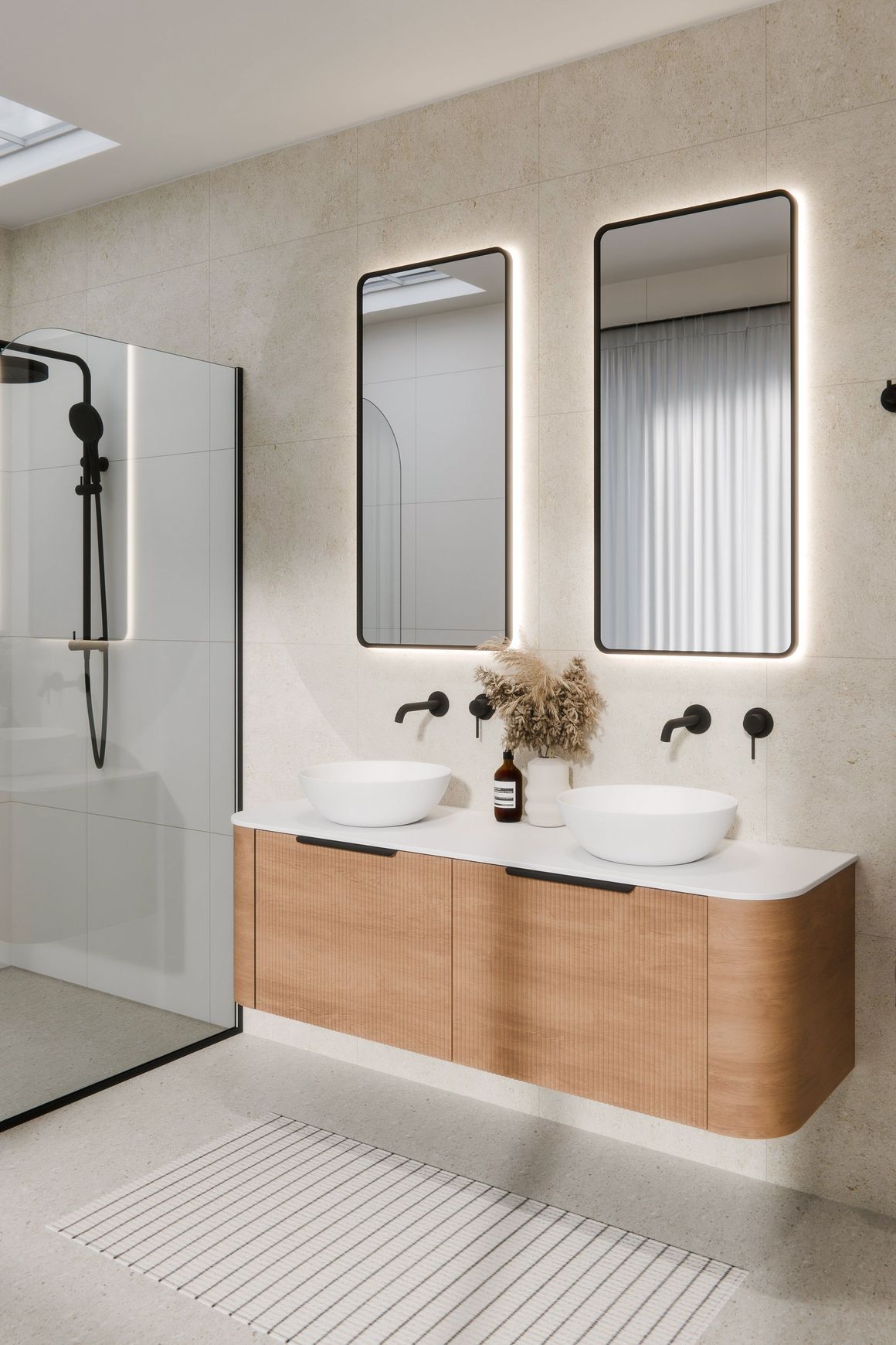 Aura Rectangle 500x1050 LED Mirror