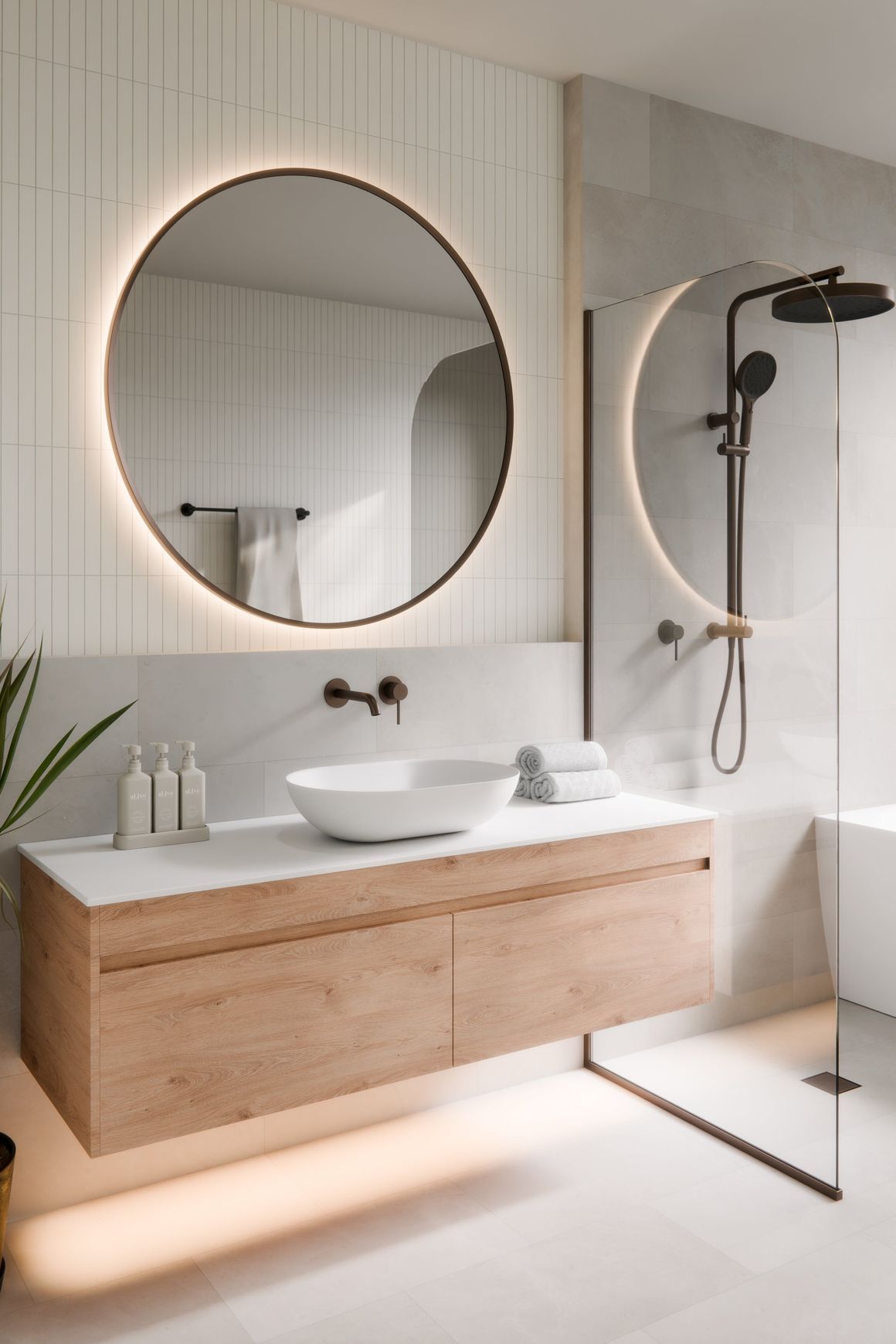Aura Round 1050 LED Mirror