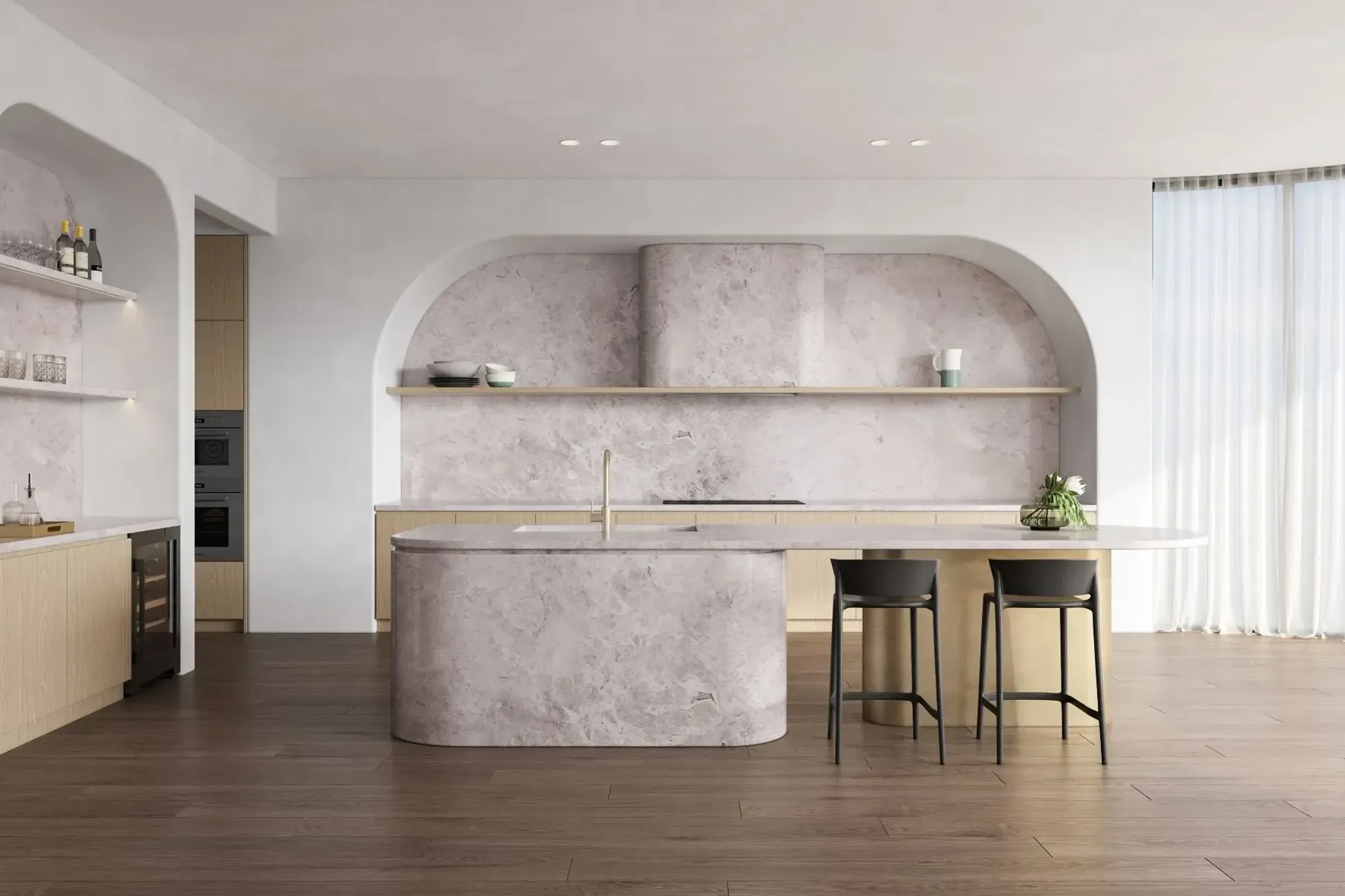 Baltic Cross Cut Marble Benchtop