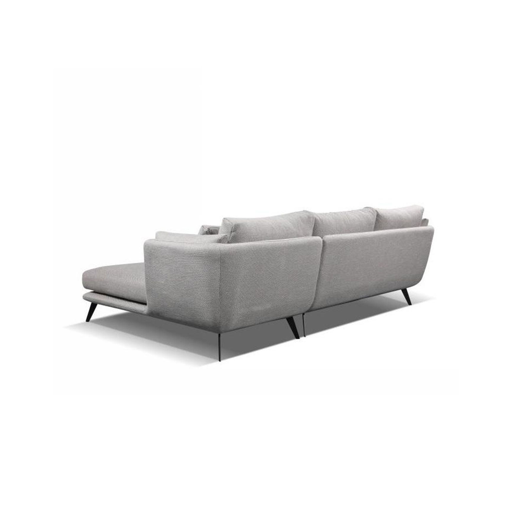 RANNI 3 Seater Sofa With Right Chaise - Warm Grey