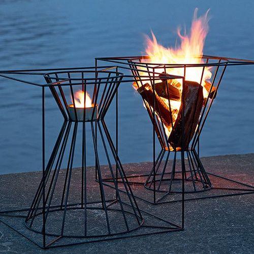Boo outdoor candle and fire basket by Skargaarden