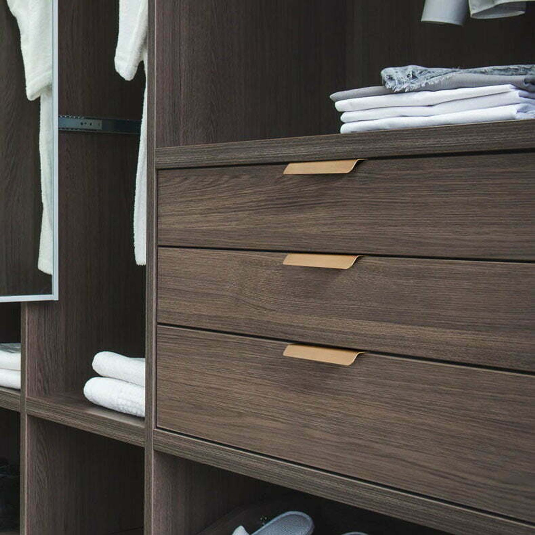 Jervis Bay Solid Brass Lip Pull Cabinet Handles