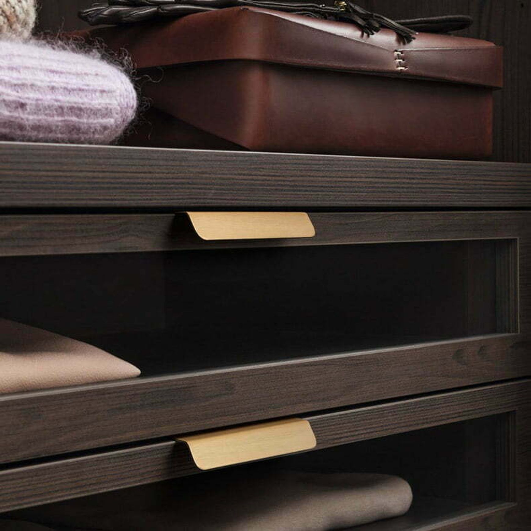 Jervis Bay Solid Brass Lip Pull Cabinet Handles