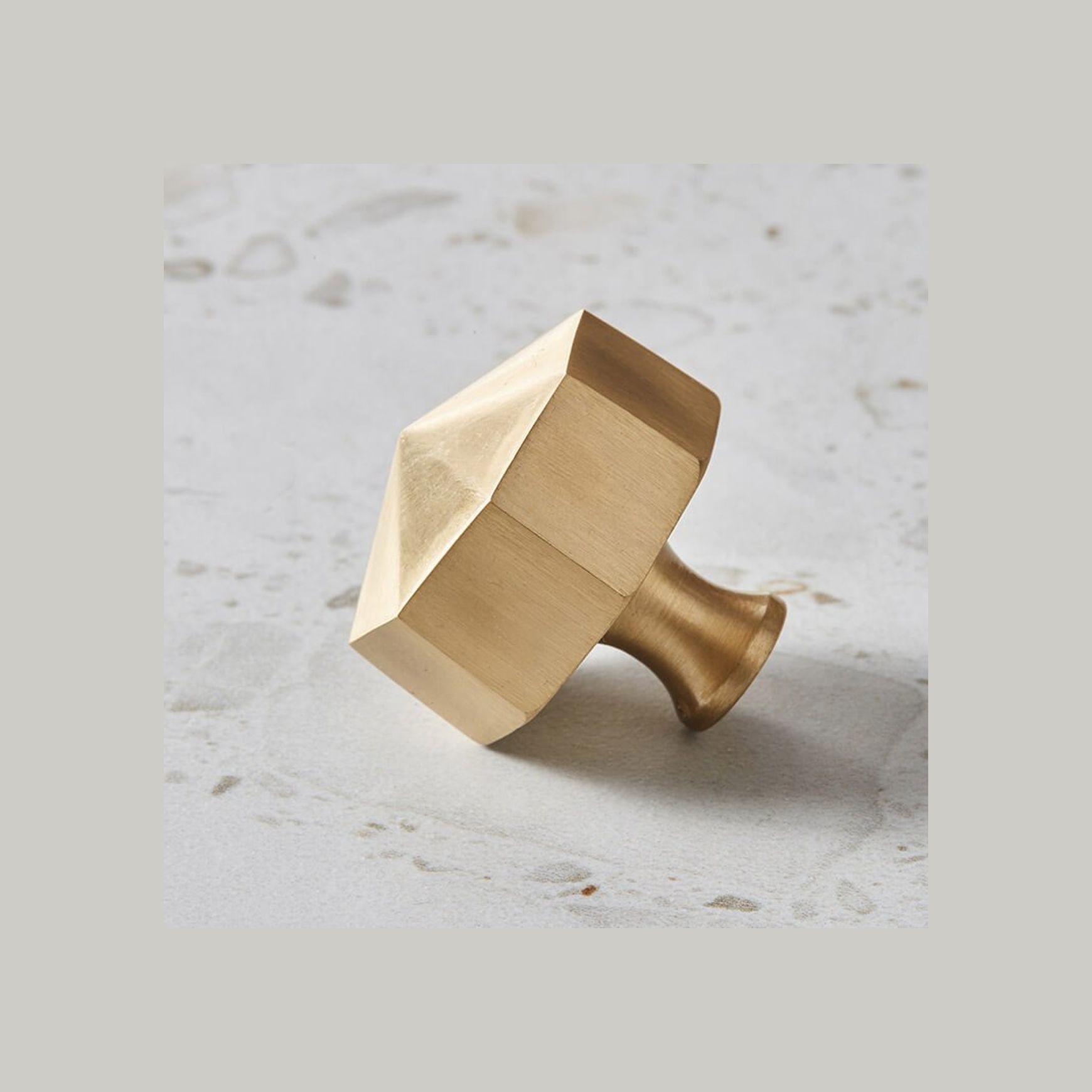Octagon Solid Brass Cabinet Knobs
