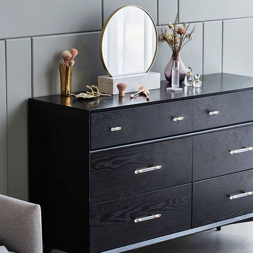 Paris Acrylic & Brass Drawer Pull Handles