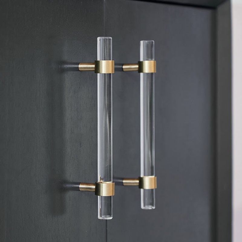 Paris Acrylic & Brass Drawer Pull Handles