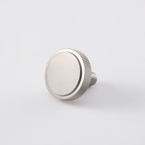 Round Knurled Solid Brass Drawer Knobs