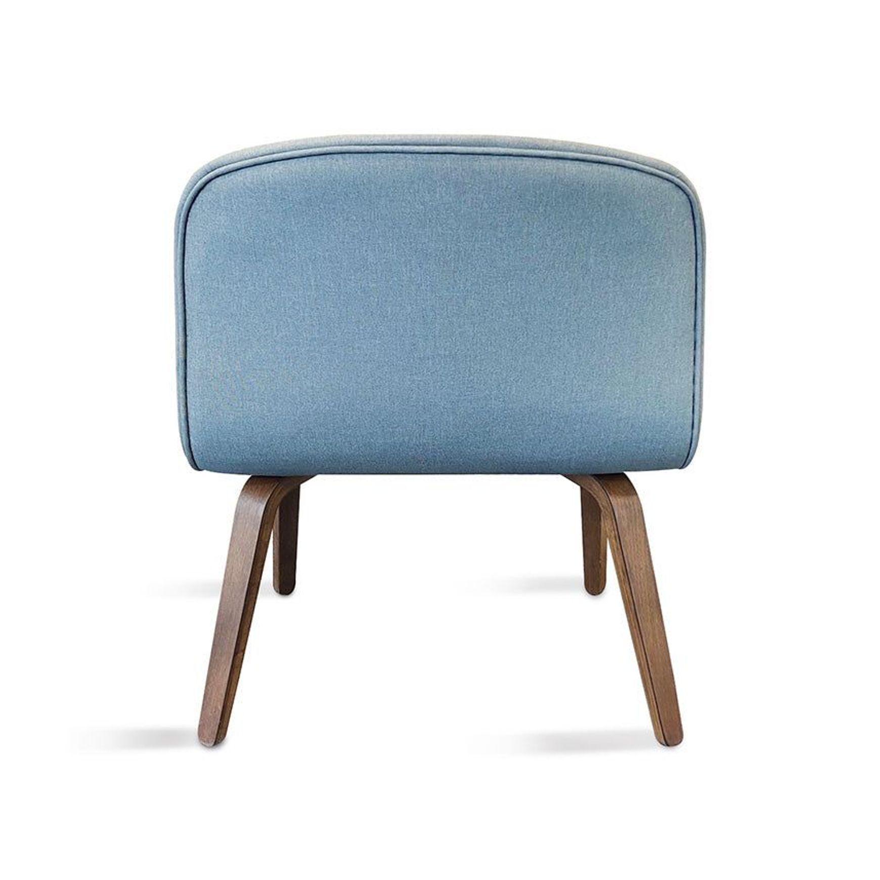 LOTTIE Lounge Chair - Walnut & Grey