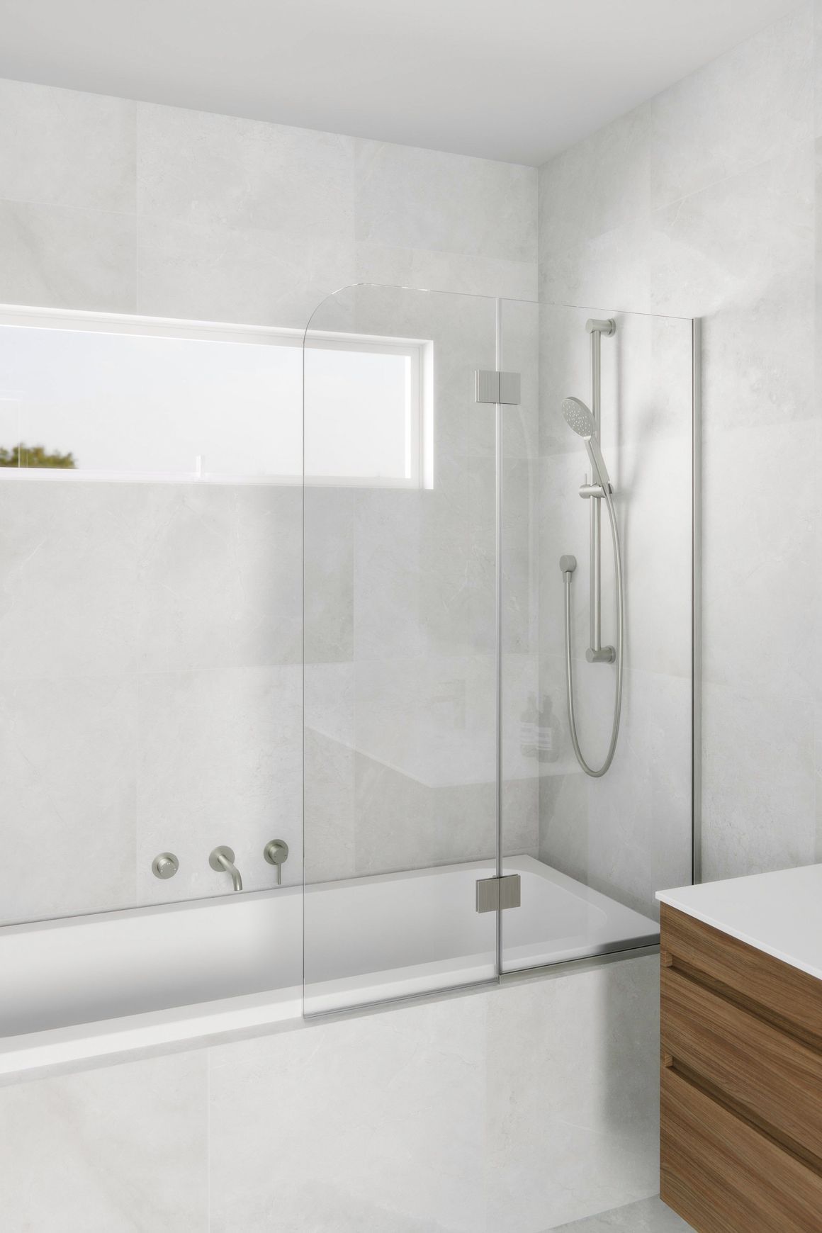 Code Pillar Bath Screen Range | 550 + 450W