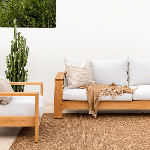 Baya Noumea Floor Rug - Teak | Indoor or Outdoor