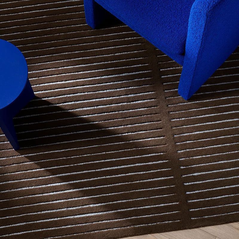 Baya Marlow NZ Wool Floor Rug - Chocolate