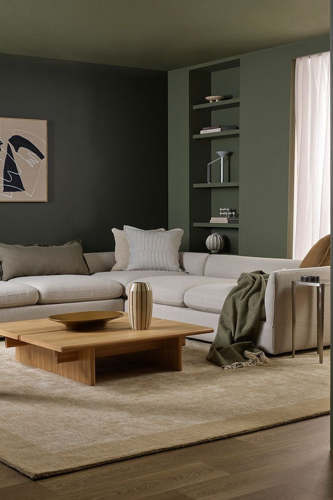 Baya Rowan Cushion - Olive