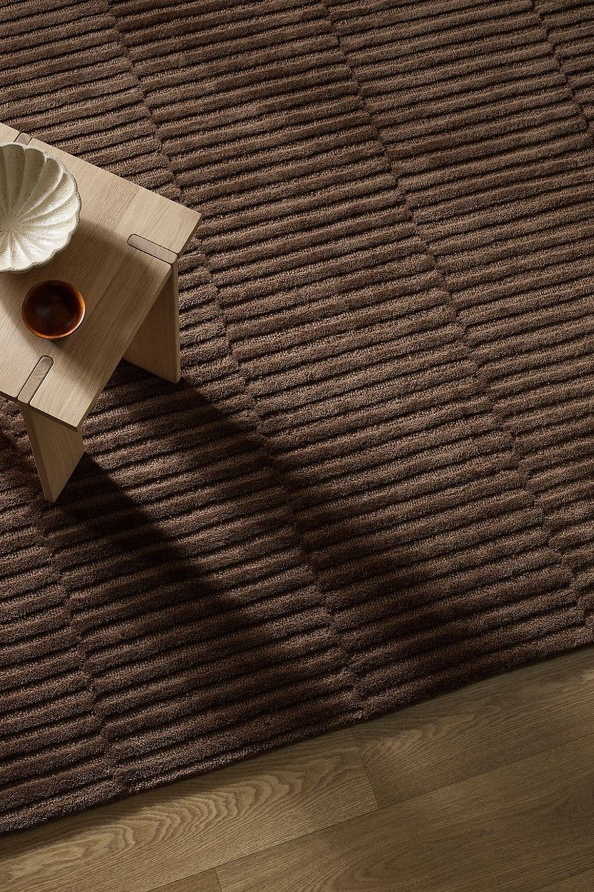 Baya Anni Wool Floor - Chocolate