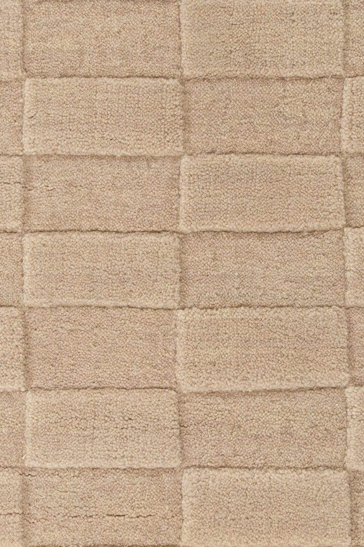 Baya Hugo Wool Floor Rug - Almond