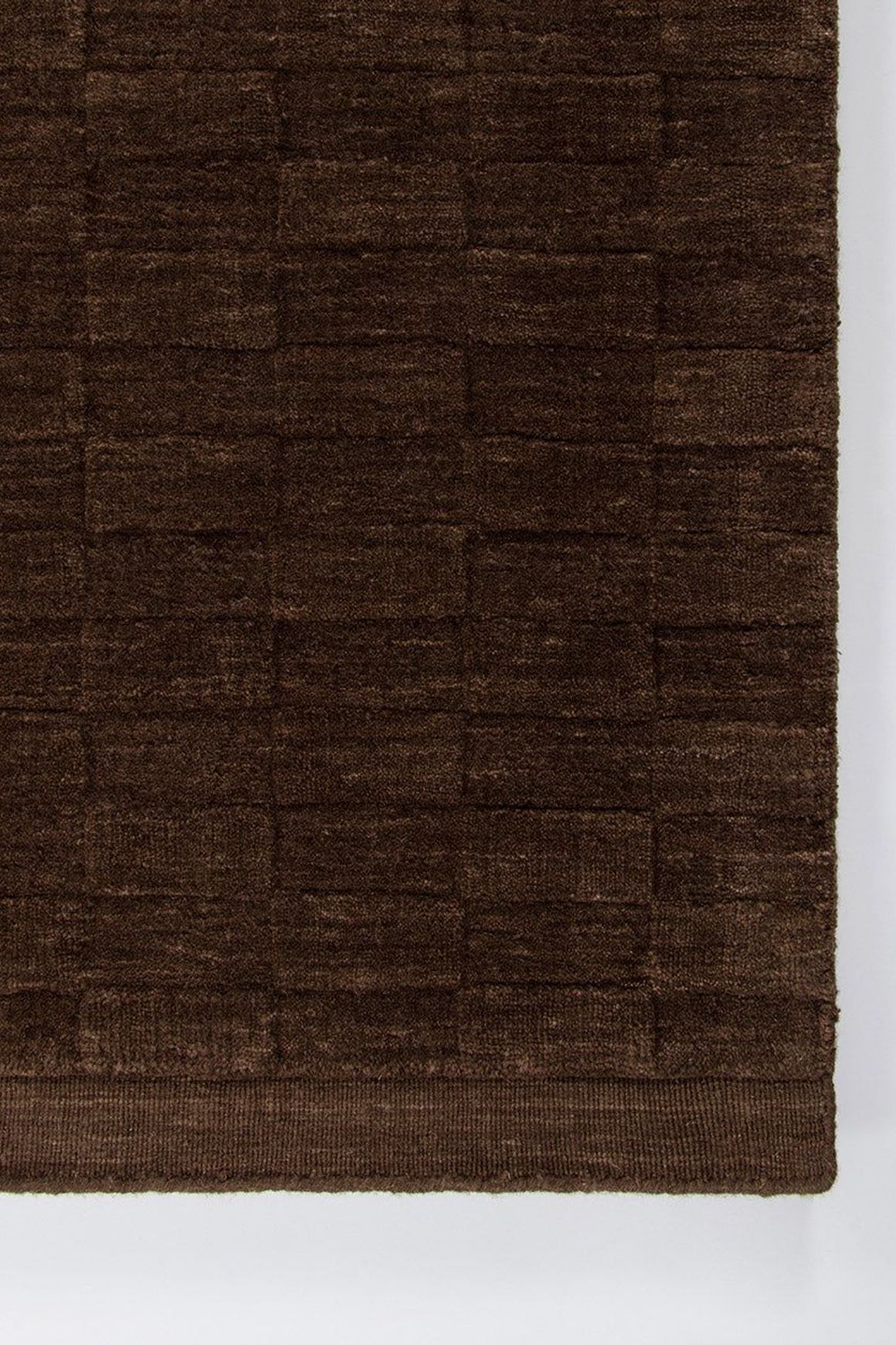 Baya Hugo Wool Floor Rug - Espresso