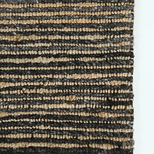 Baya Lima Entrance Mat - Charcoal/Natural | 50% Wool, 50% Jute