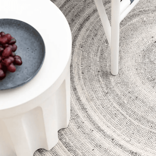 Baya Palm Cove Round Rug - Pumice | Indoor or Outdoor