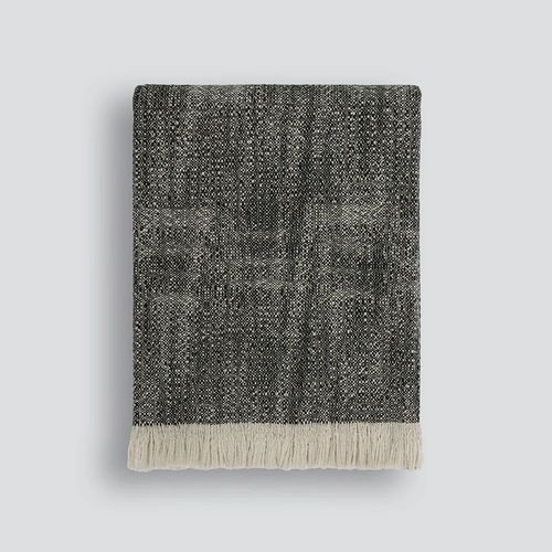 Baya Perendale Throw - Black | 100% Wool