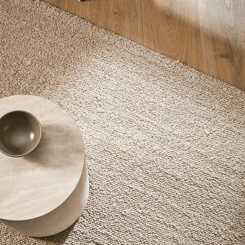 Baya Mt Somers Handwoven 100% Wool Rug - Fawn