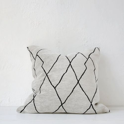 'Berba' Cushion / Feather Inner / Champagne