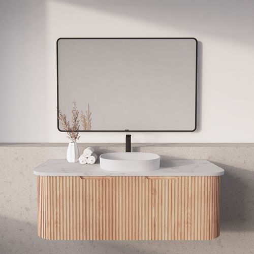 Riva Bergen Solid Timber 1200mm Single Bowl Wall Hung Vanity
