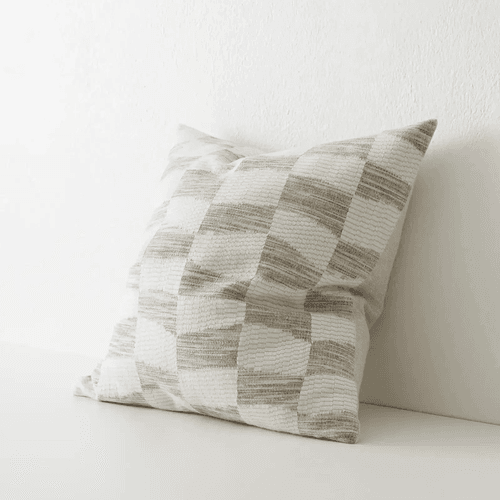 Weave Home Senso Cushion -Earth | Woven Check