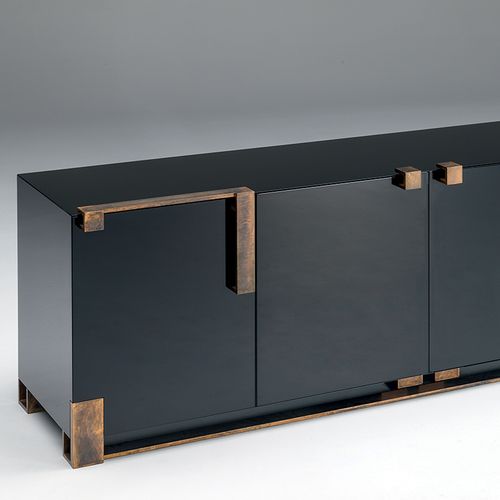 Black and Gold Cabinets Sideboard
