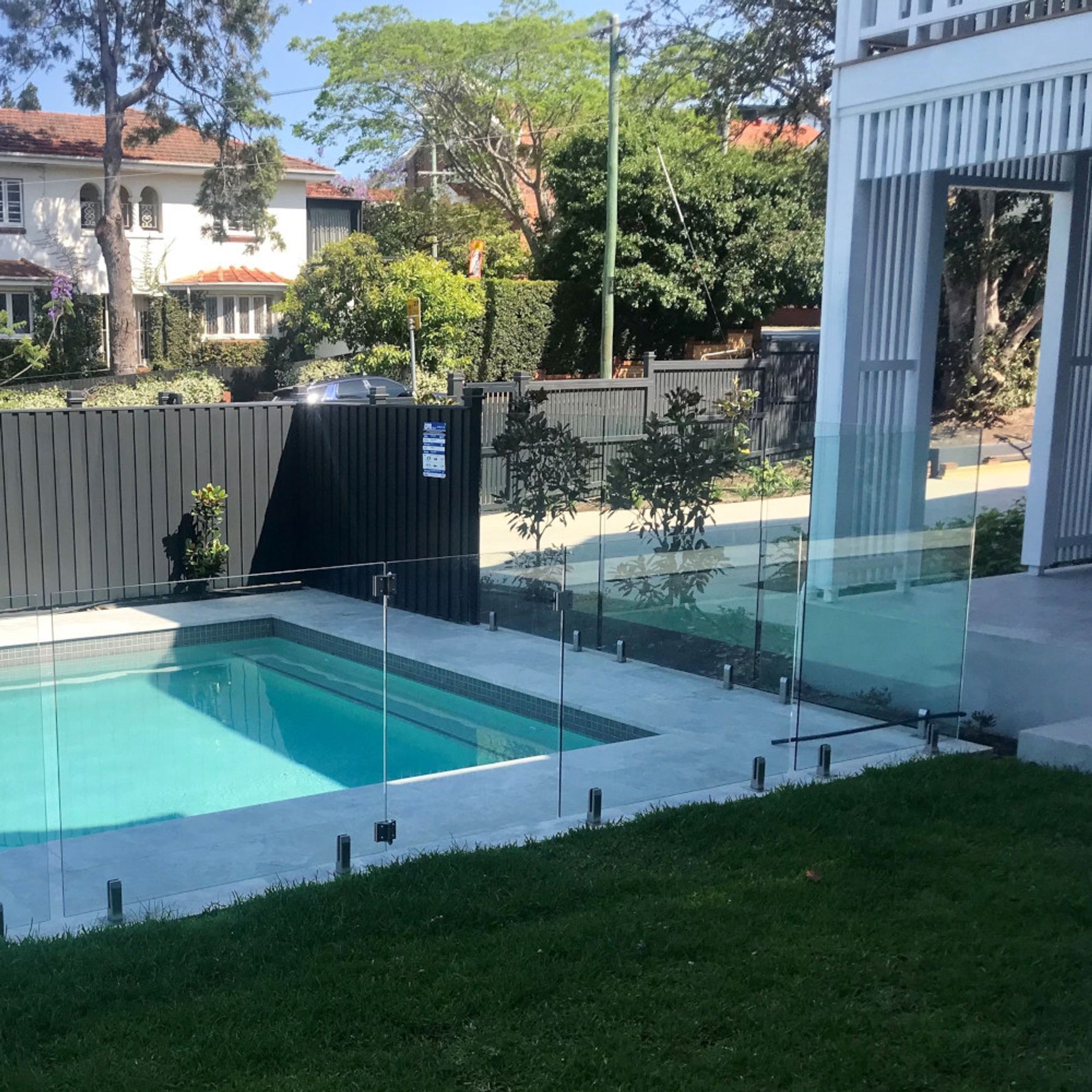 30mm Bodrum Blue Sandblasted Marble Pavers