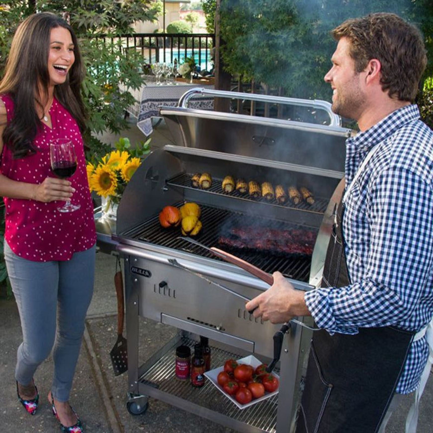 Bull Bison Premium Charcoal Drop In Grill - Head Only