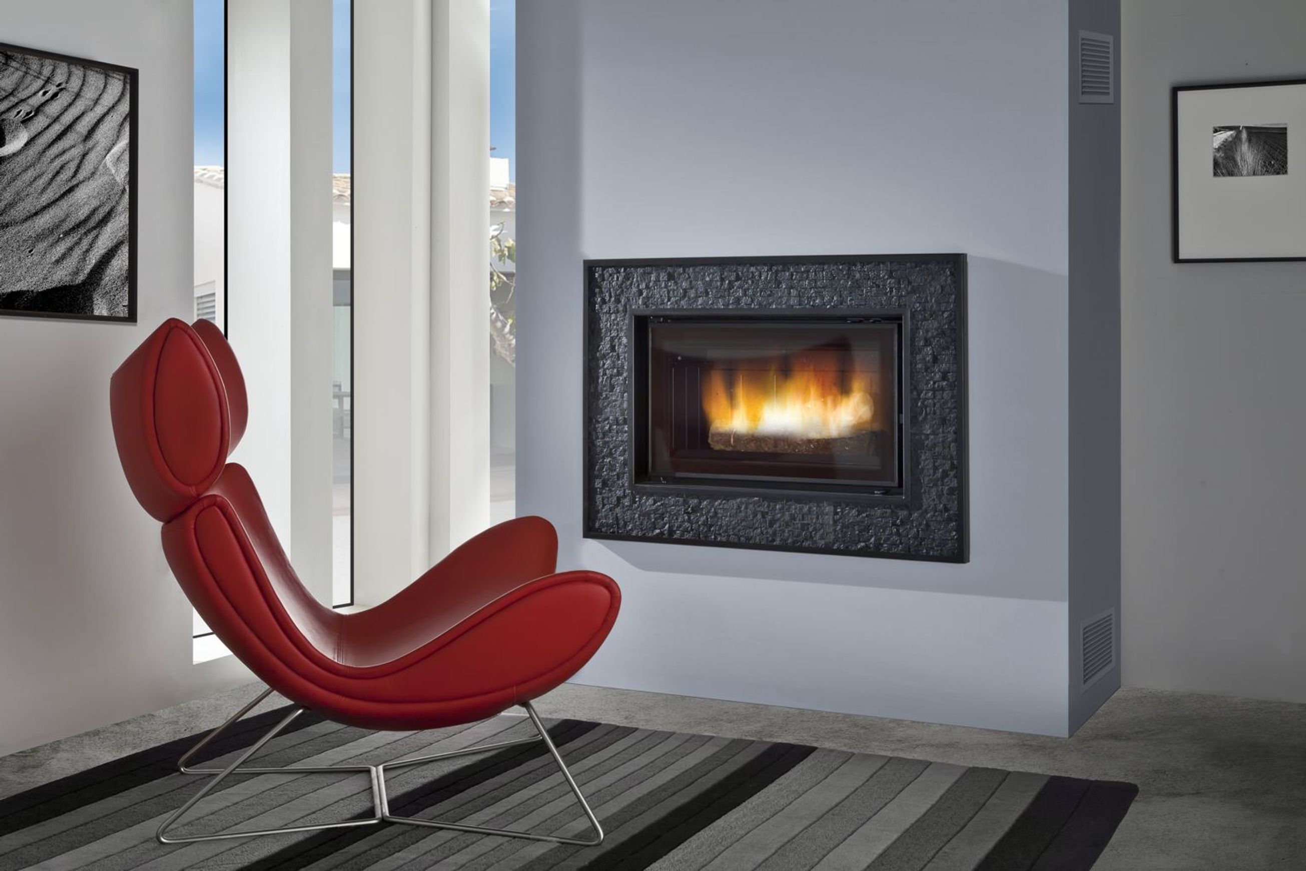 Cheminee Chazelles C800R Radiant Wood Fireplace