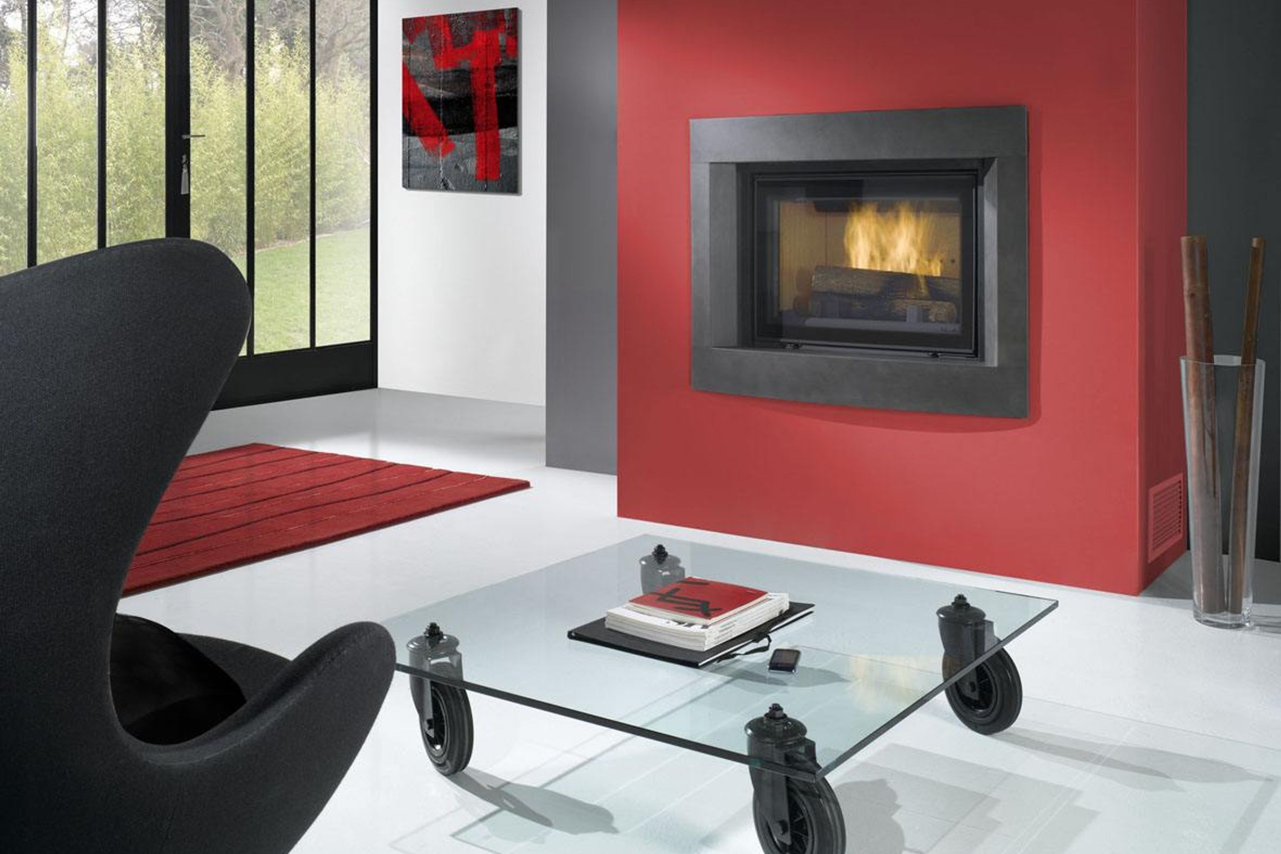 Cheminee Chazelles C800R Radiant Wood Fireplace