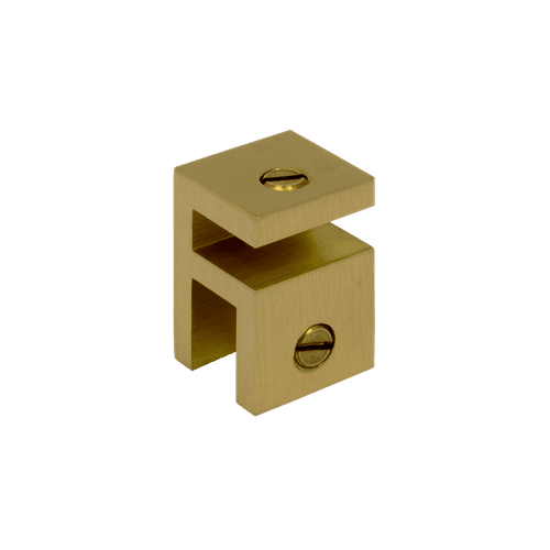 Buddy Shower Glass Bracket Brushed Brass PVD