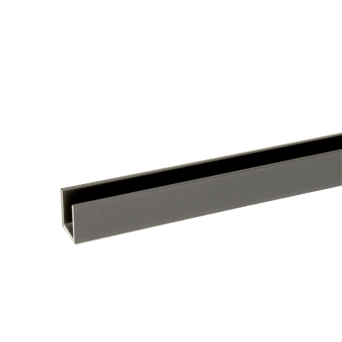 Buddy 18 x 18mm Shower Glass Channel Aged Iron / Gunmetal