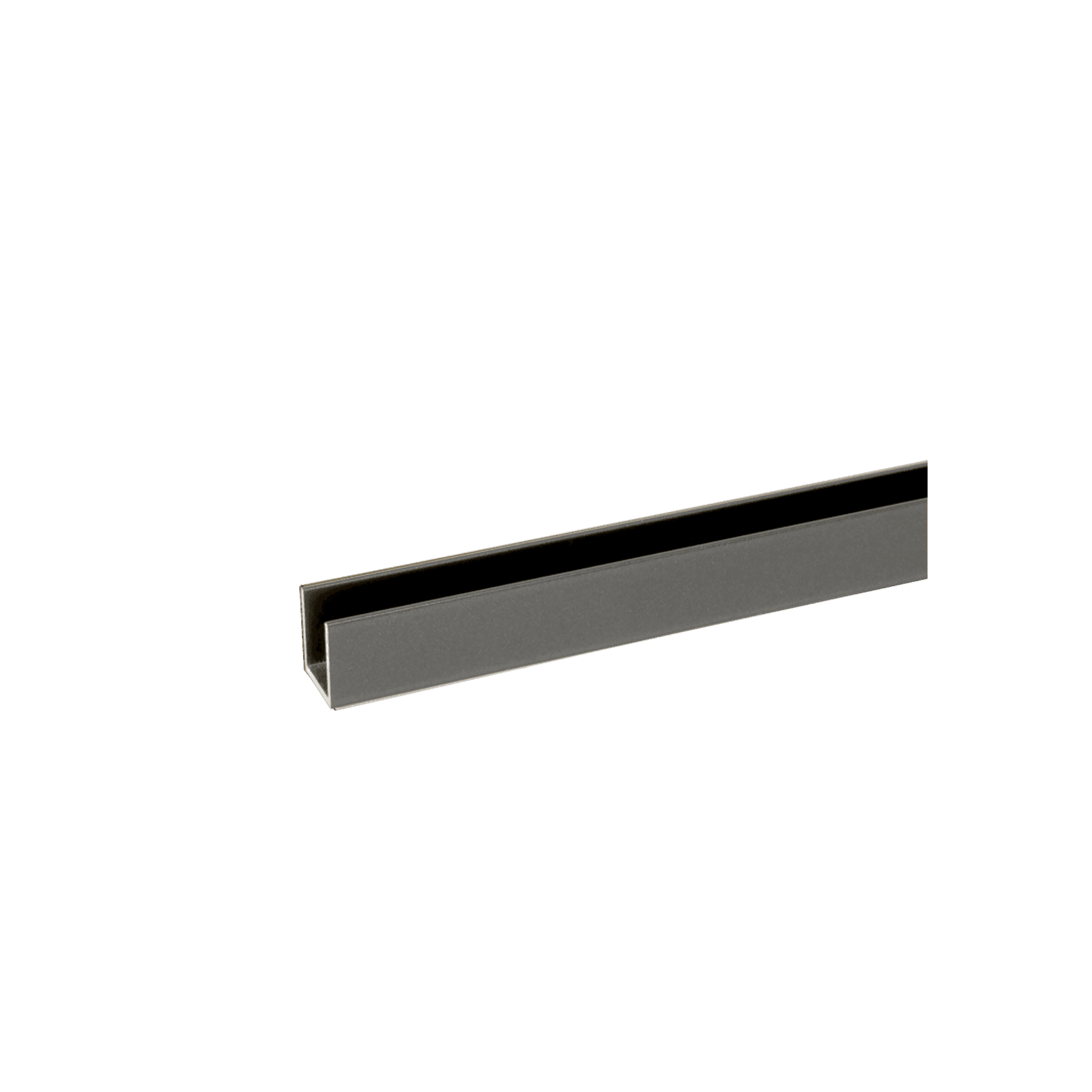 Buddy 18 x 18mm Shower Glass Channel Aged Iron / Gunmetal