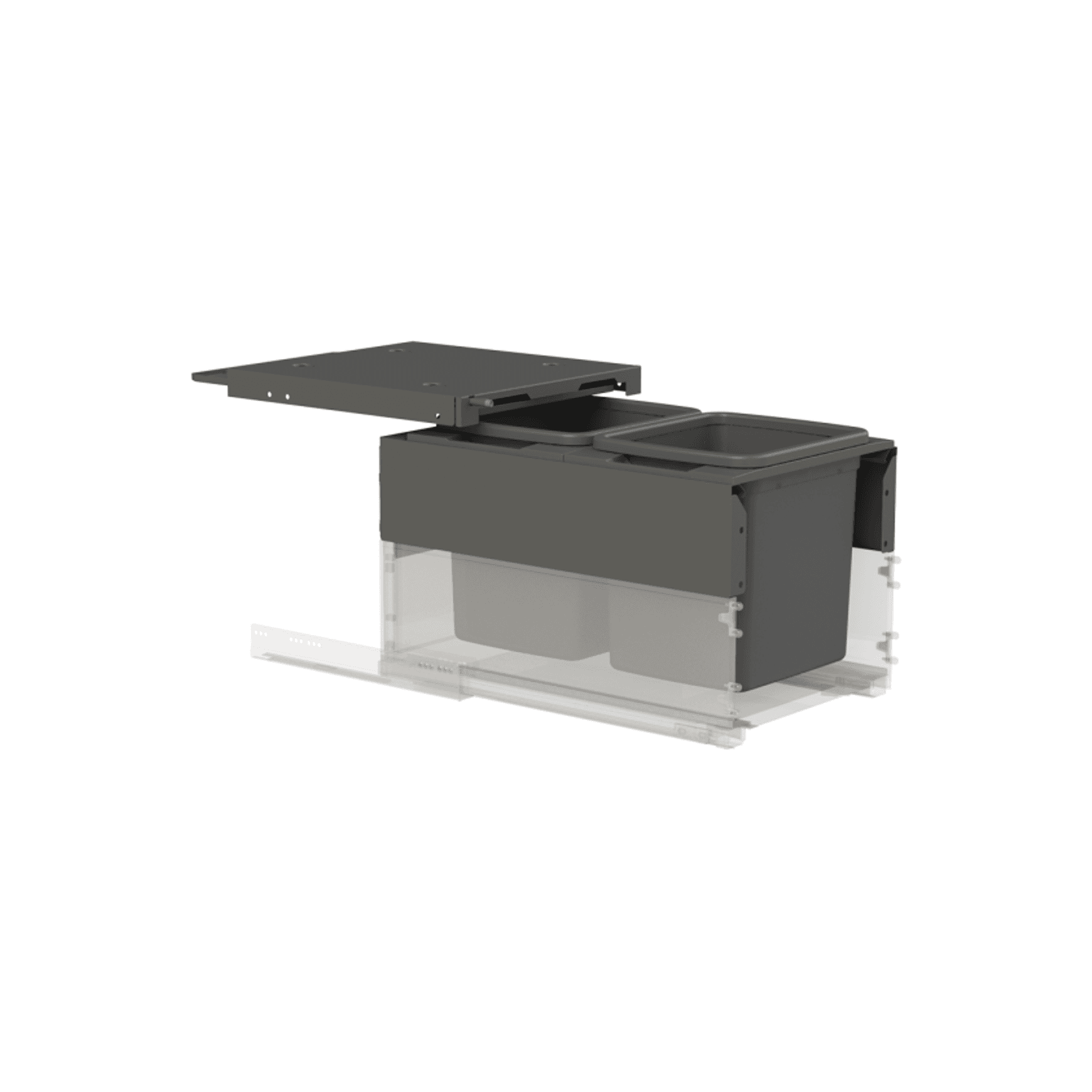 Concelo entro 2x15L for Blum LEGRABOX 400mm Orion Grey