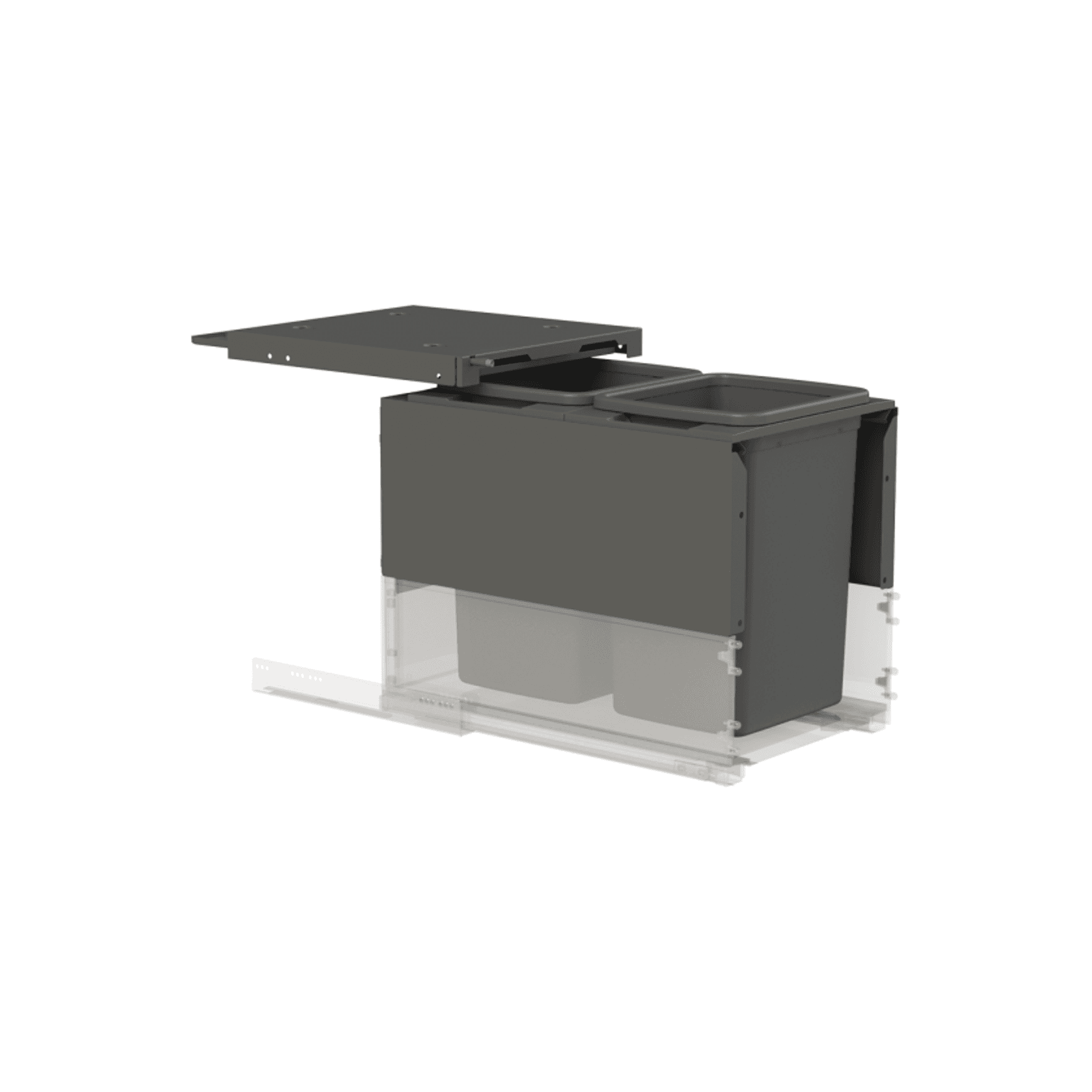 Concelo entro 2x20L for Blum LEGRABOX 400mm Orion Grey