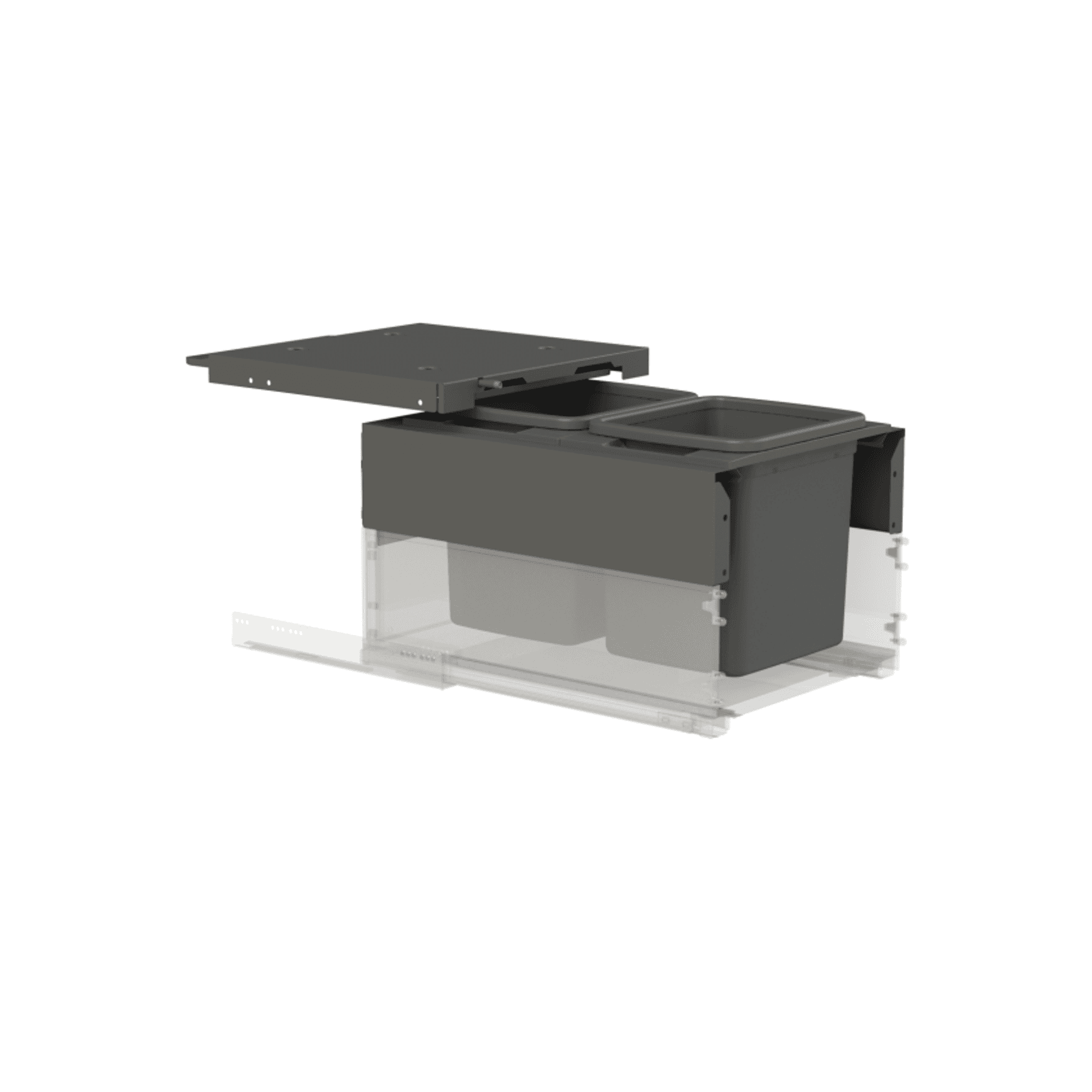 Concelo entro 2x15L for Blum LEGRABOX 450mm Orion Grey