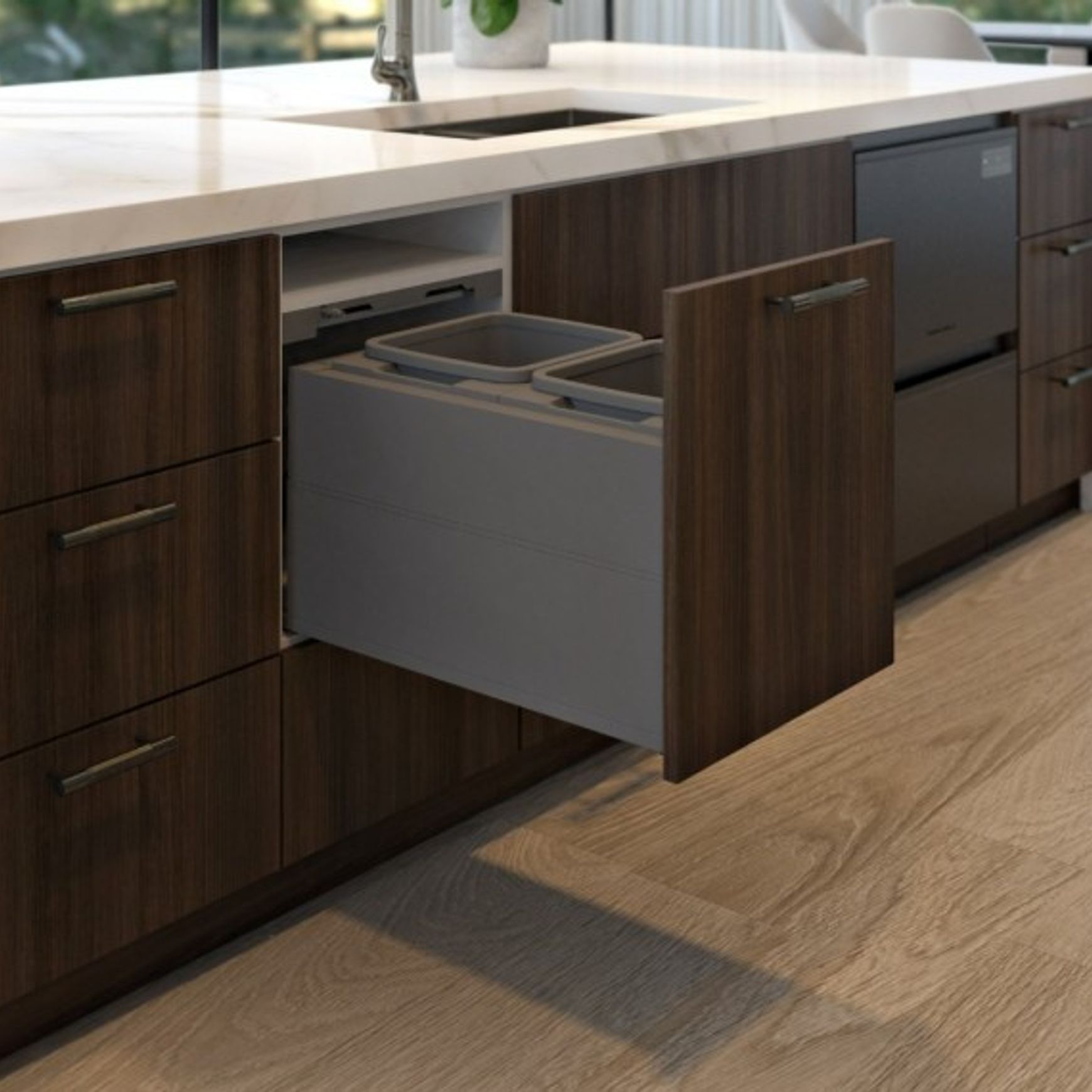 Concelo entro 2x15L for Blum LEGRABOX 450mm Orion Grey