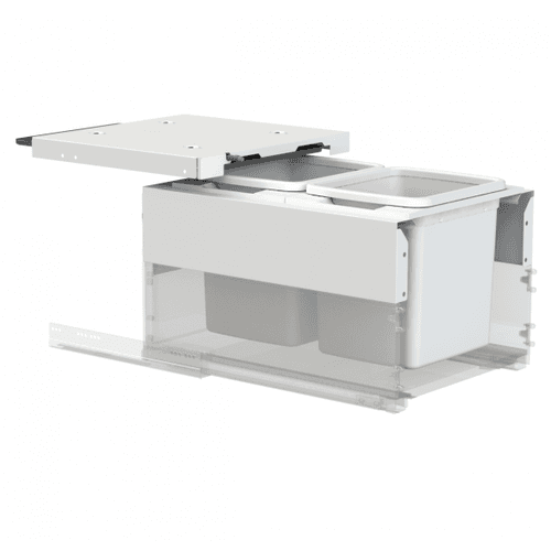 Concelo entro 2x15L for Blum MERIVOBOX 450mm Silk White