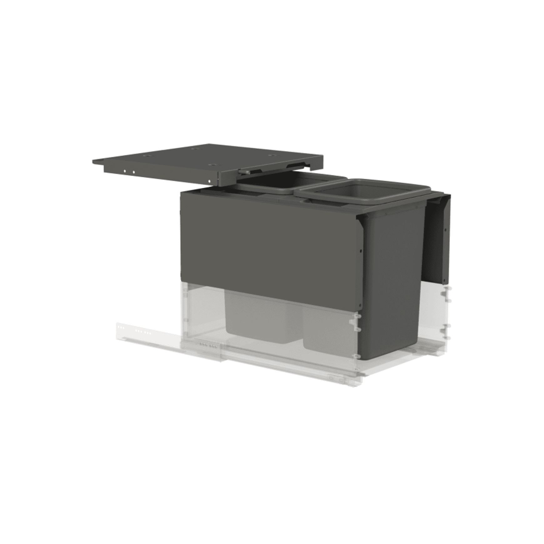 Concelo entro 2x20L for Blum LEGRABOX 450mm Orion Grey