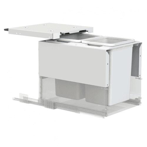 Concelo entro 2x20L for Blum MERIVOBOX 450mm Silk White