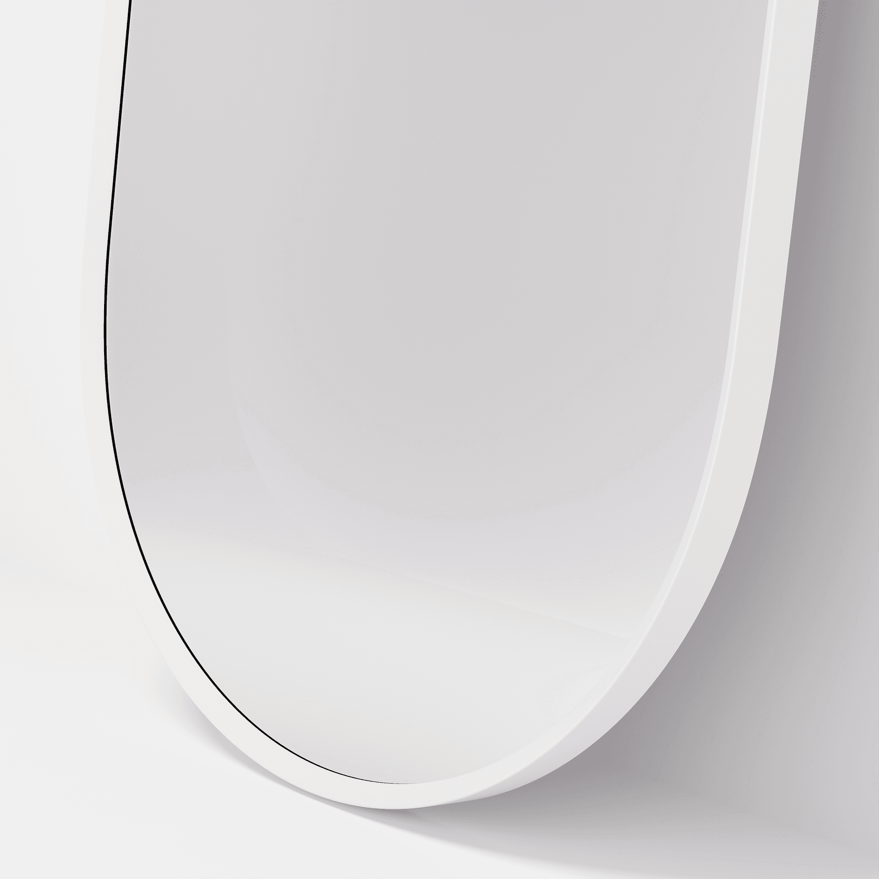 Code Aspect Oval Mirror | White
