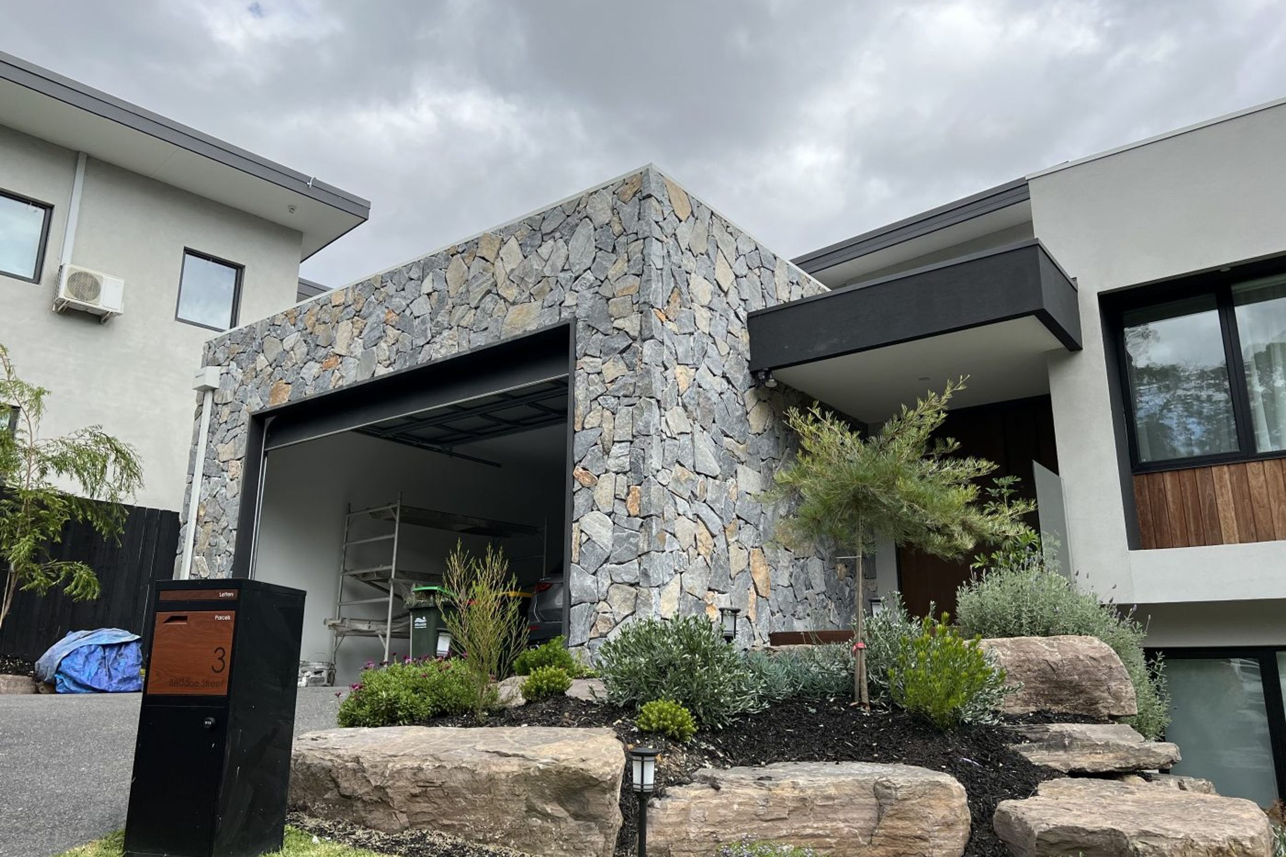 Cobalt Grey Stone Wall Cladding