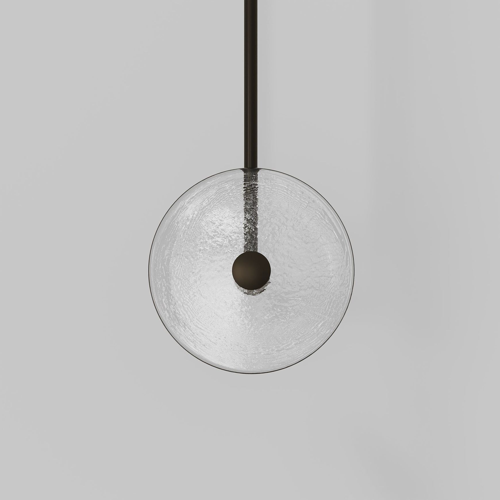 Coral Duo Rod Pendant - Clear
