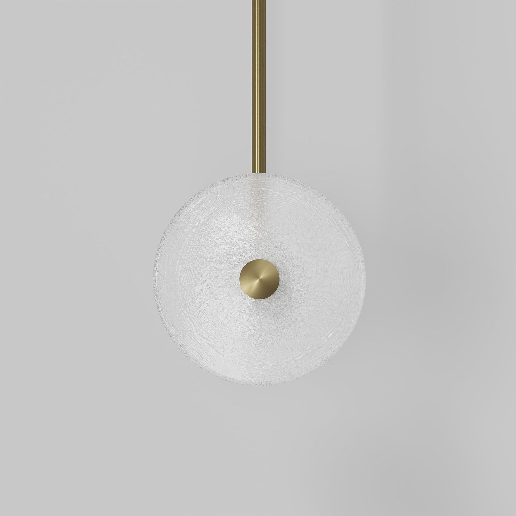 Coral Duo Rod Pendant - Frosted