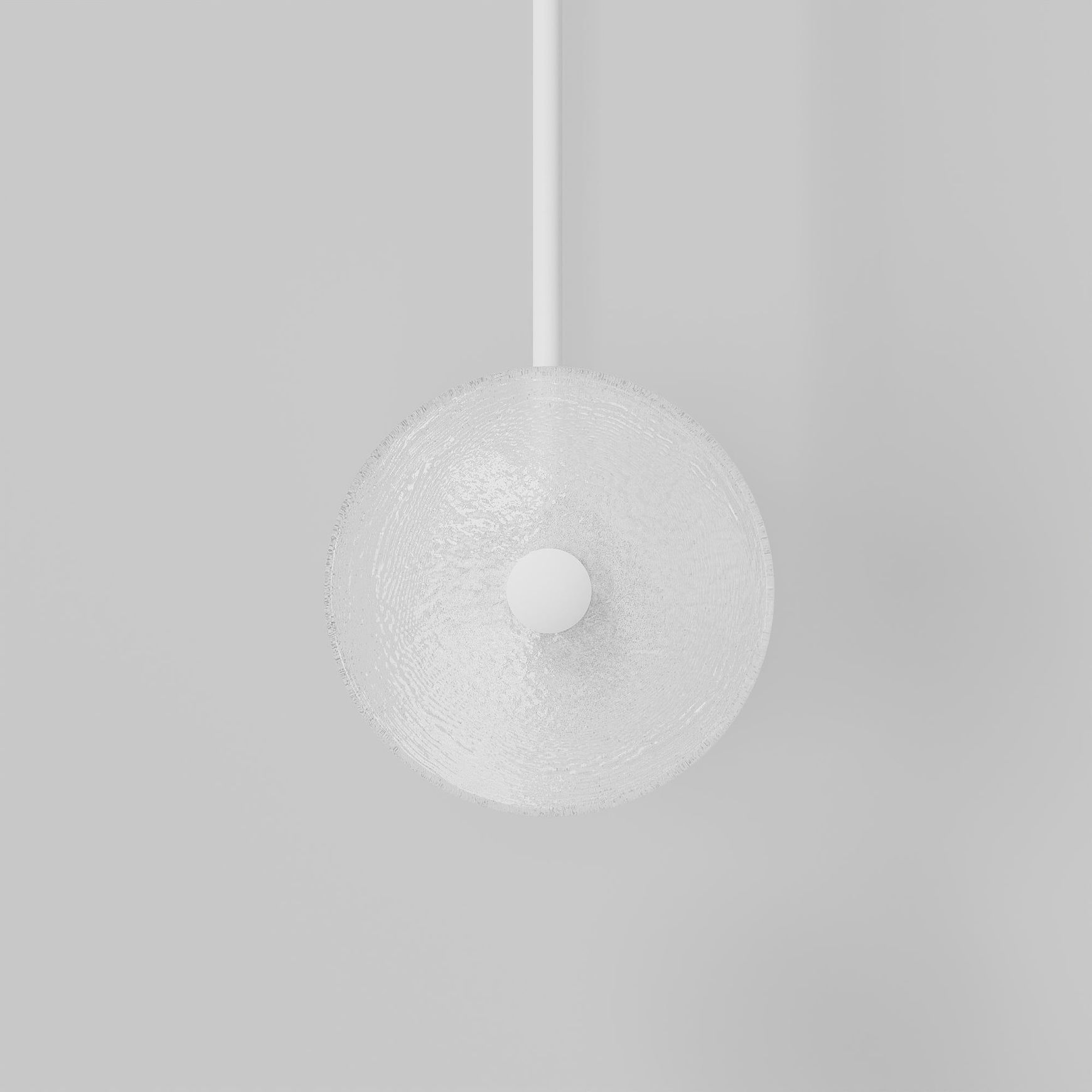 Coral Duo Rod Pendant - Frosted