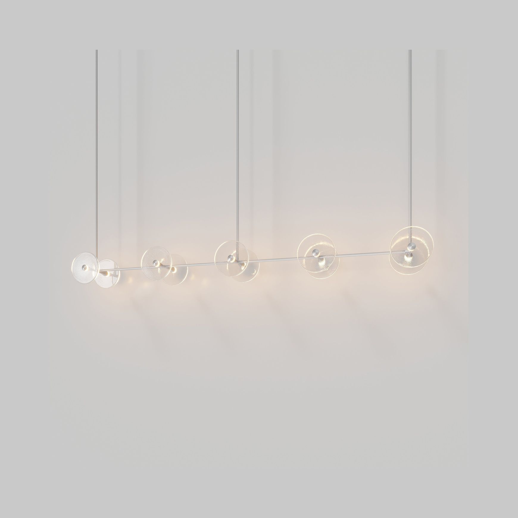 Coral Linear Rod Pendant (Ten Coral Pieces)